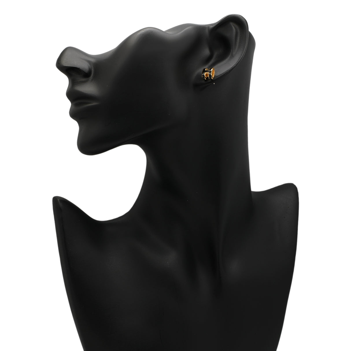 Hermes Yellow Gold Black Lacquer Mini Pop H Earrings Designer Jewellery Hermes