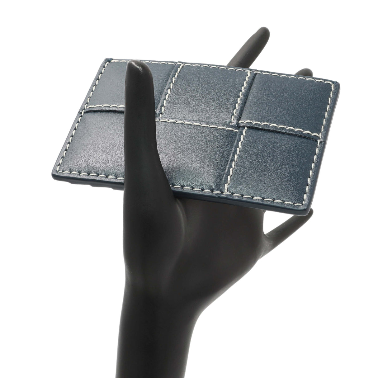 Bottega Veneta Blue Nappa Maxi Intrecciato Card Holder Accessories Bottega Veneta