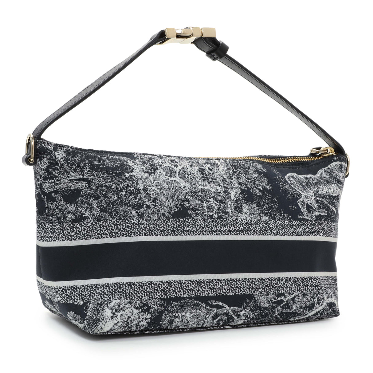 Christian Dior Blue Technical Fabric Toile De Jouy Nomad Pouch Handbags chris