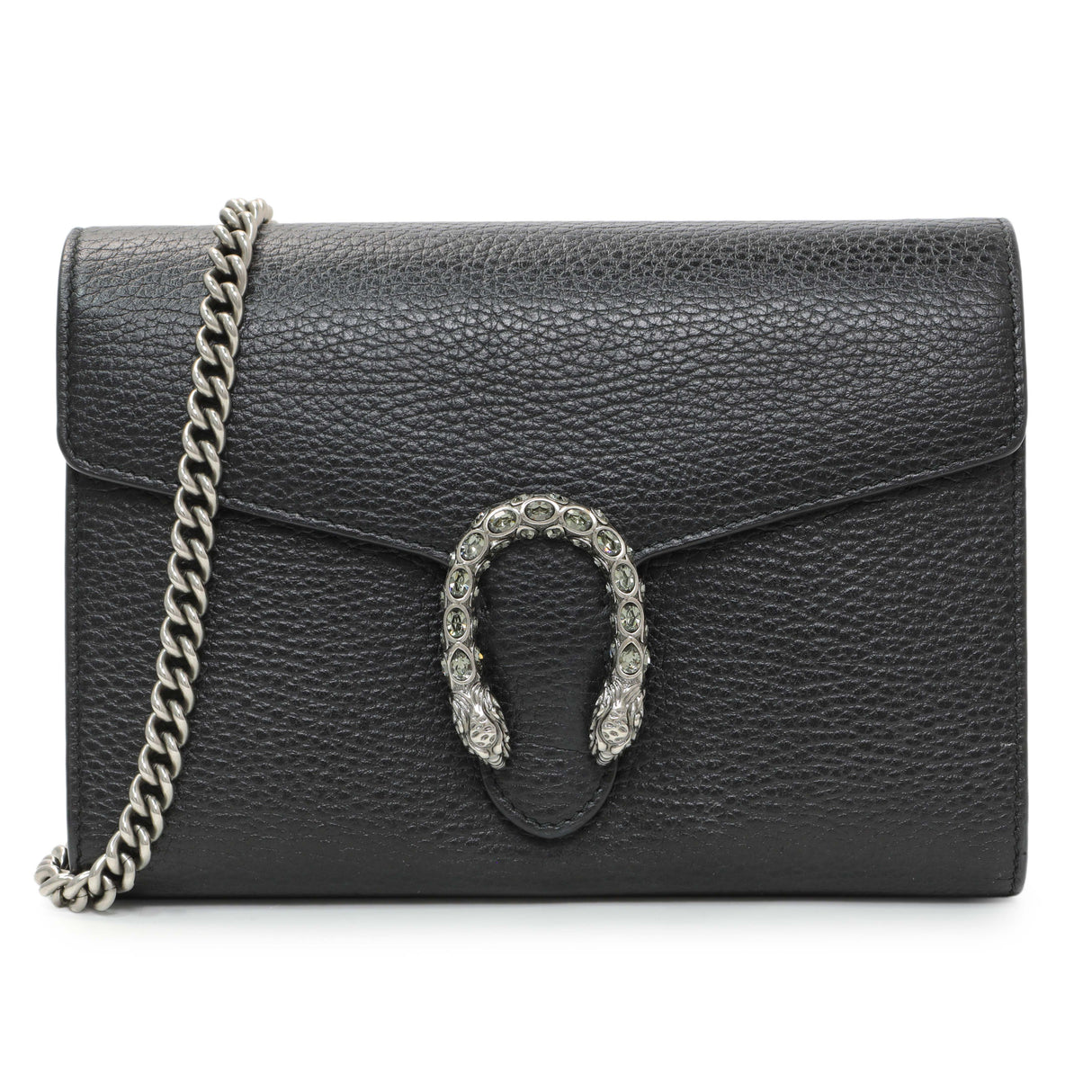 Gucci Black Calfskin Mini Dionysus Wallet on Chain Handbags Gucci
