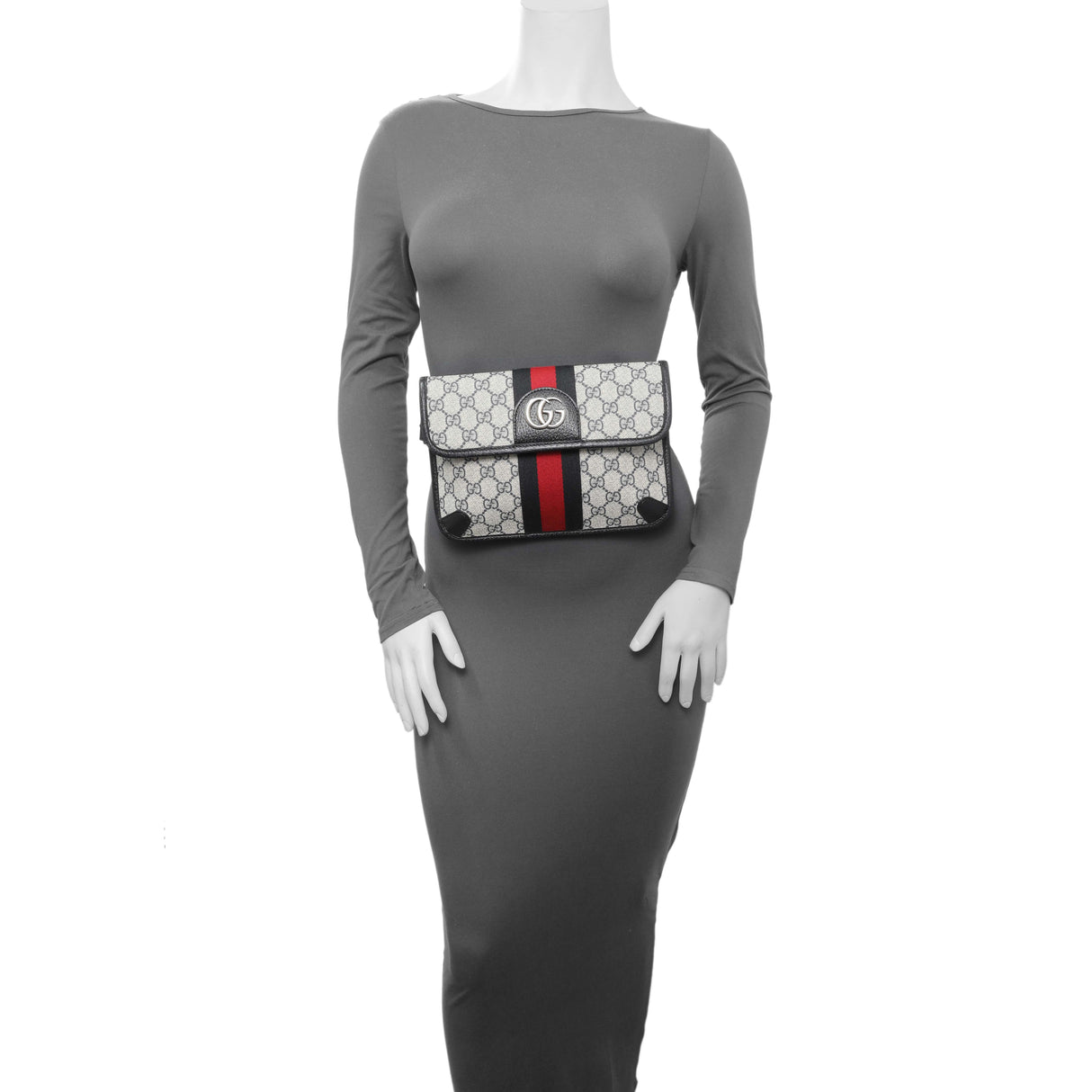 Gucci GG Supreme Monogram Web Small Ophidia Belt Bag