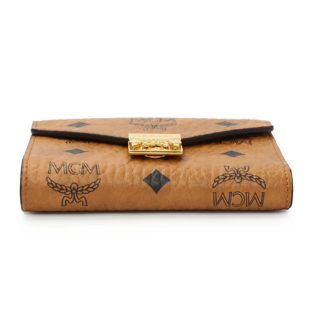 MCM Cognac Visetos Tracy Wallet Accessories MCM