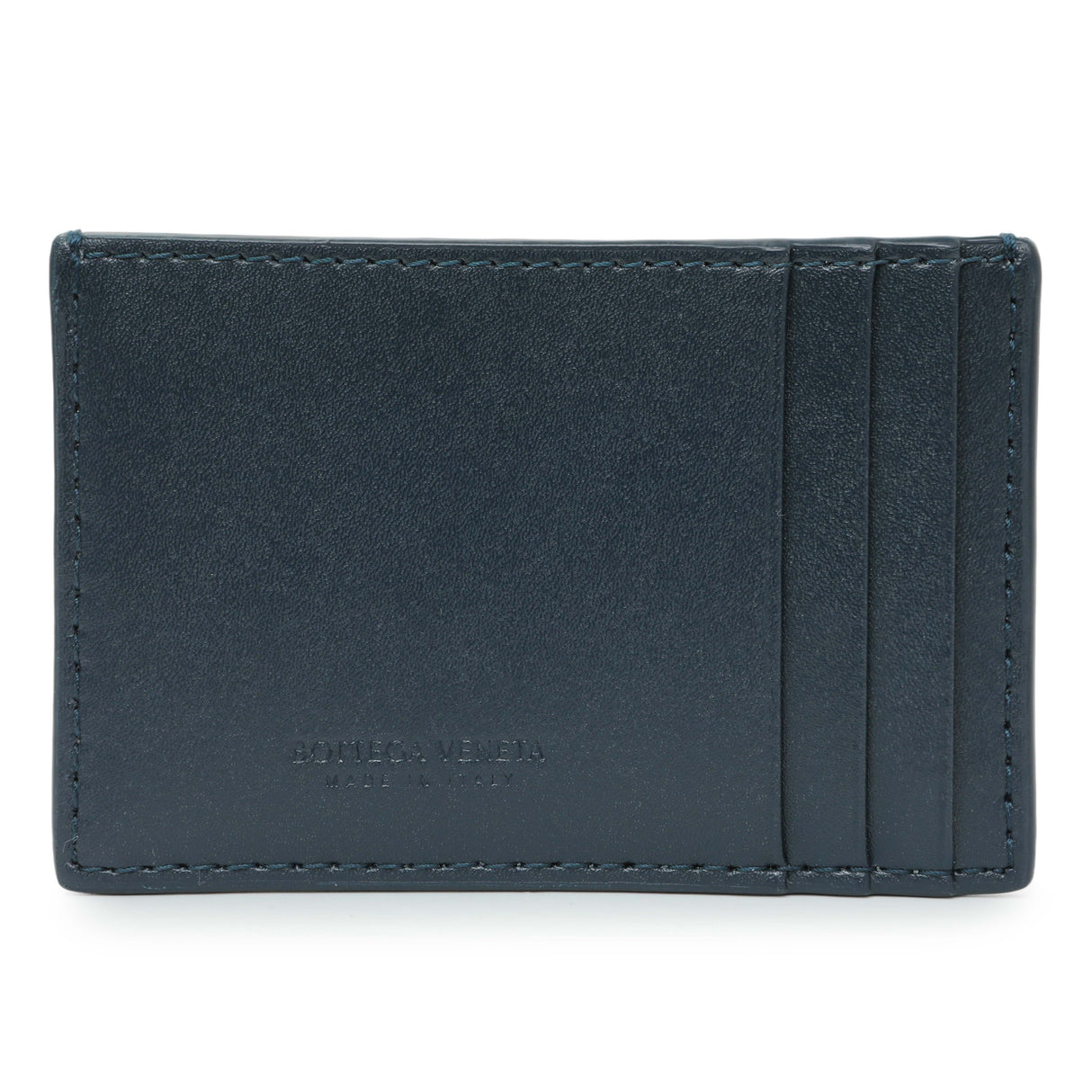 Bottega Veneta Blue Nappa Maxi Intrecciato Card Holder Accessories Bottega Veneta