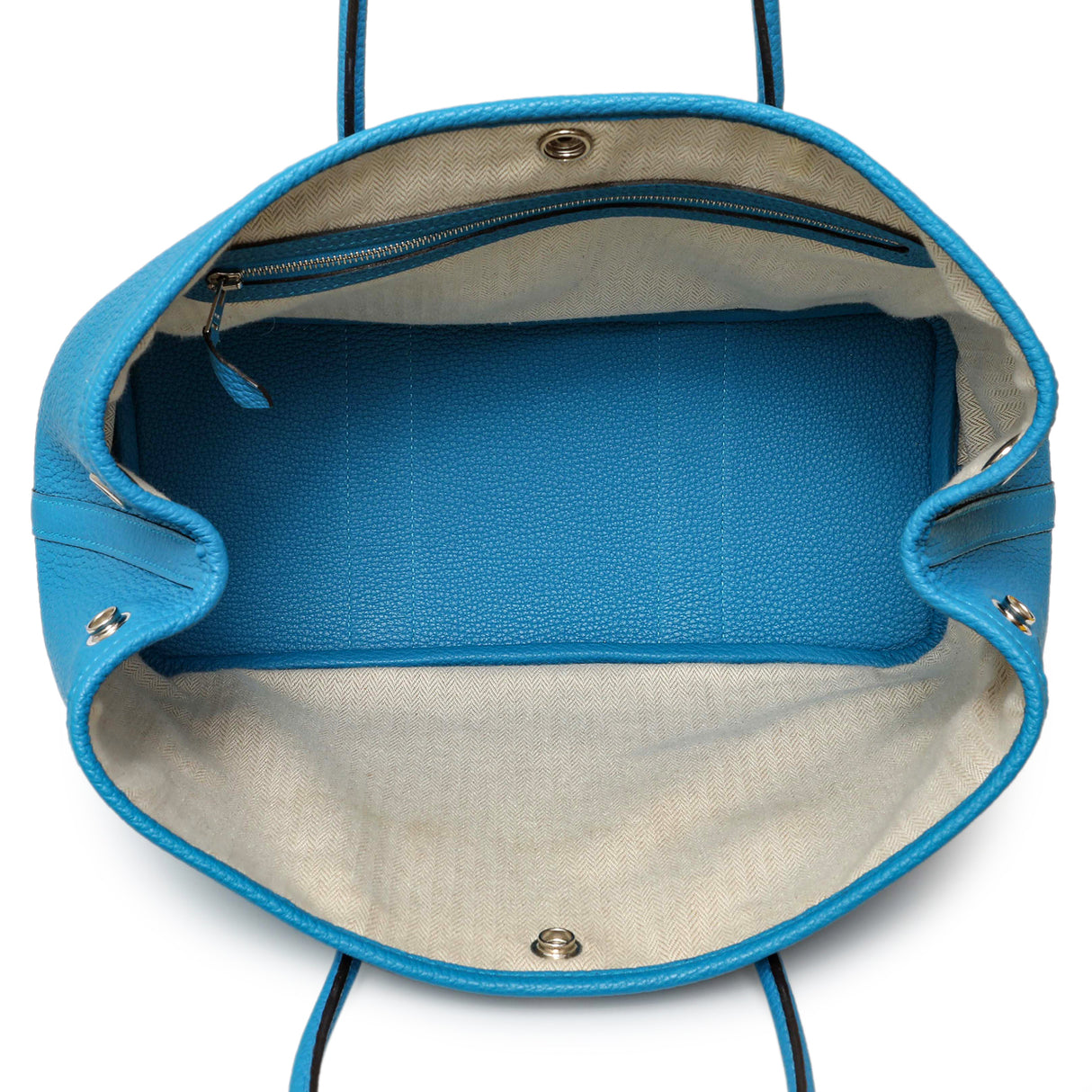 Hermes Bleu Zanzibar Negonda Garden Party 30 Handbags Hermes