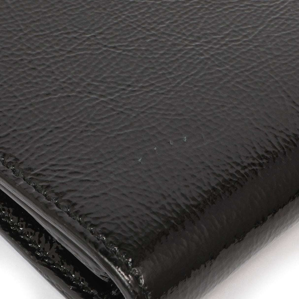 Saint Laurent Black Textured Patent Monogram Small Belle De Jour Clutch Handbags Saint Laurent