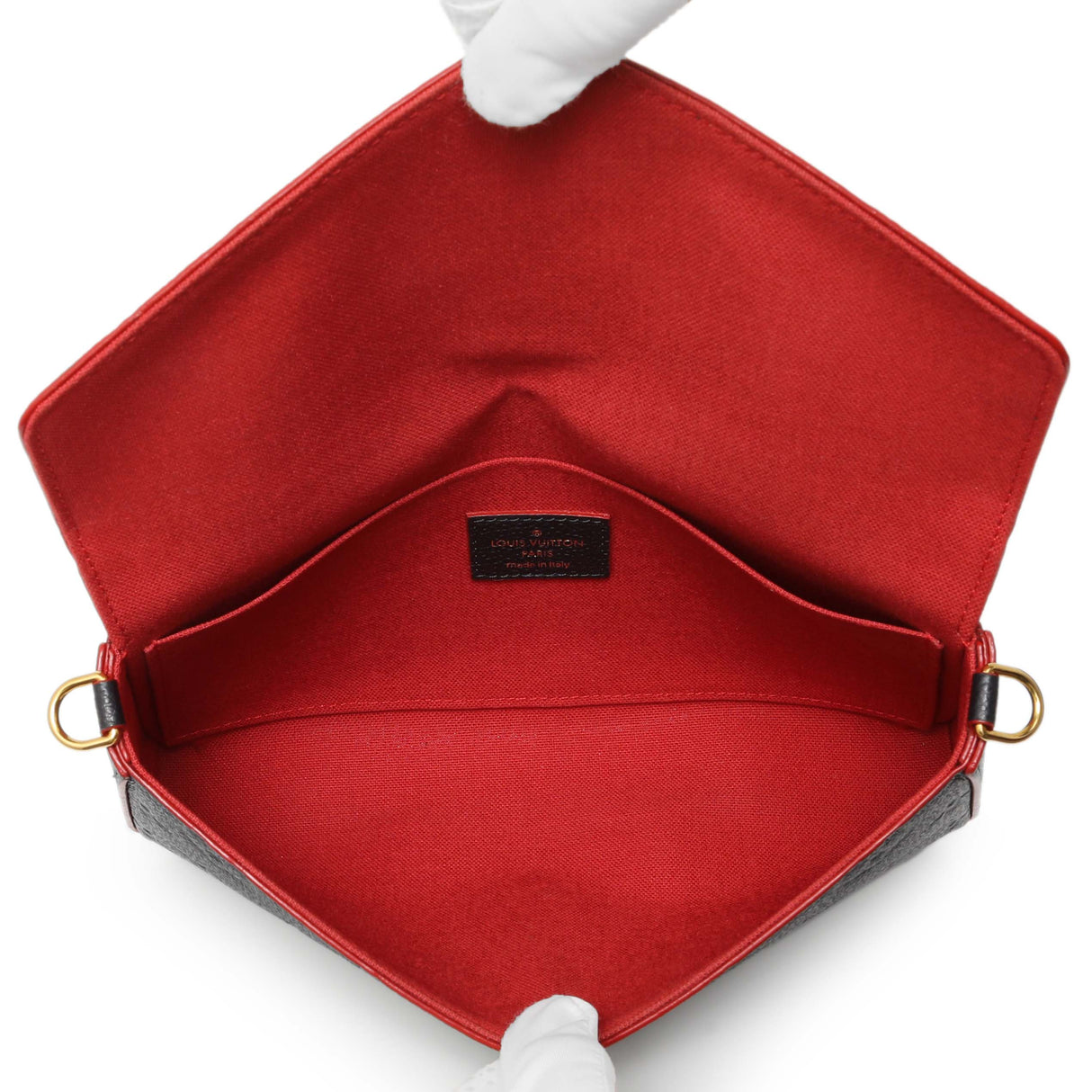 Louis Vuitton Marine Rouge Empreinte Pochette Felicie Chain Wallet Handbags Louis Vuitton