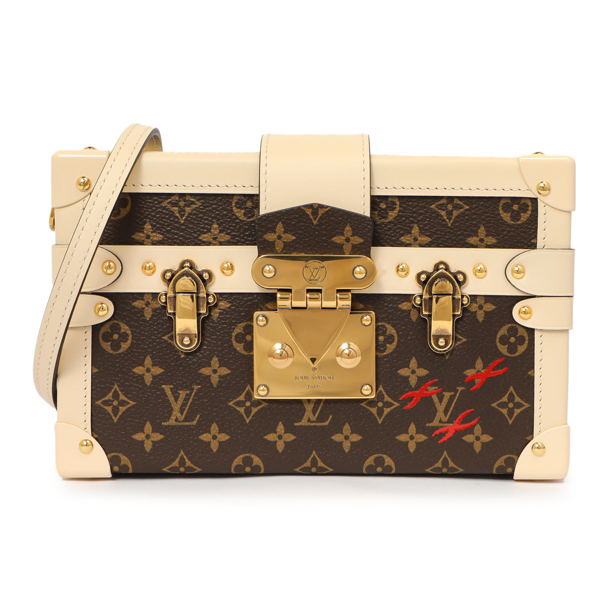 Louis Vuitton Creme Monogram Petite Malle Handbags Louis Vuitton