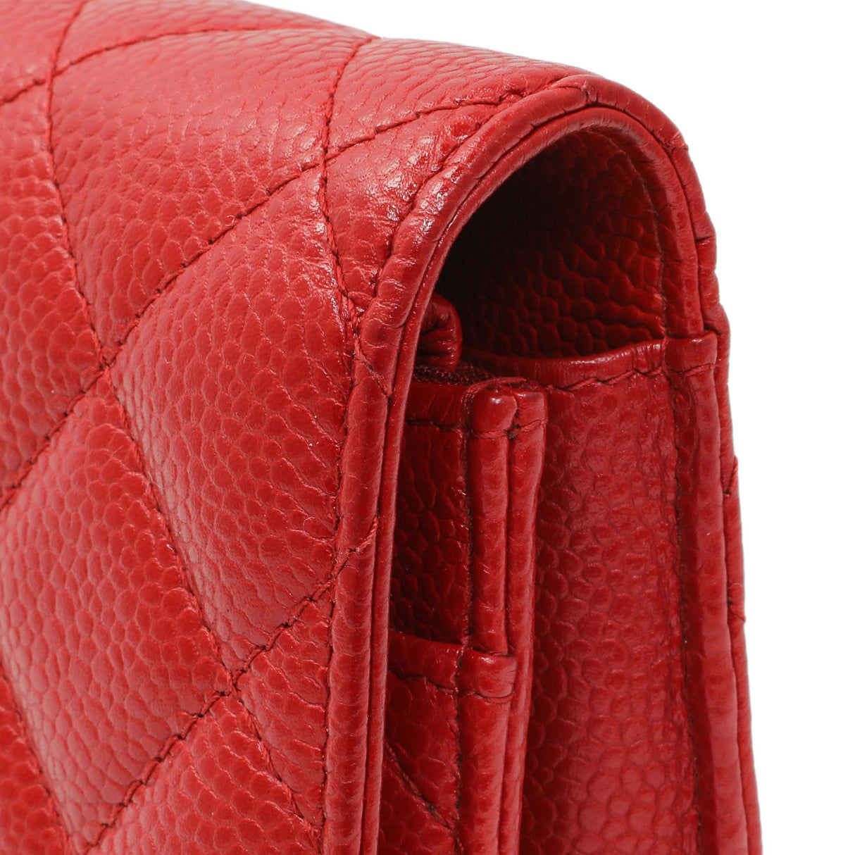 Chanel Red Caviar Classic Wallet On Chain Handbags Chanel