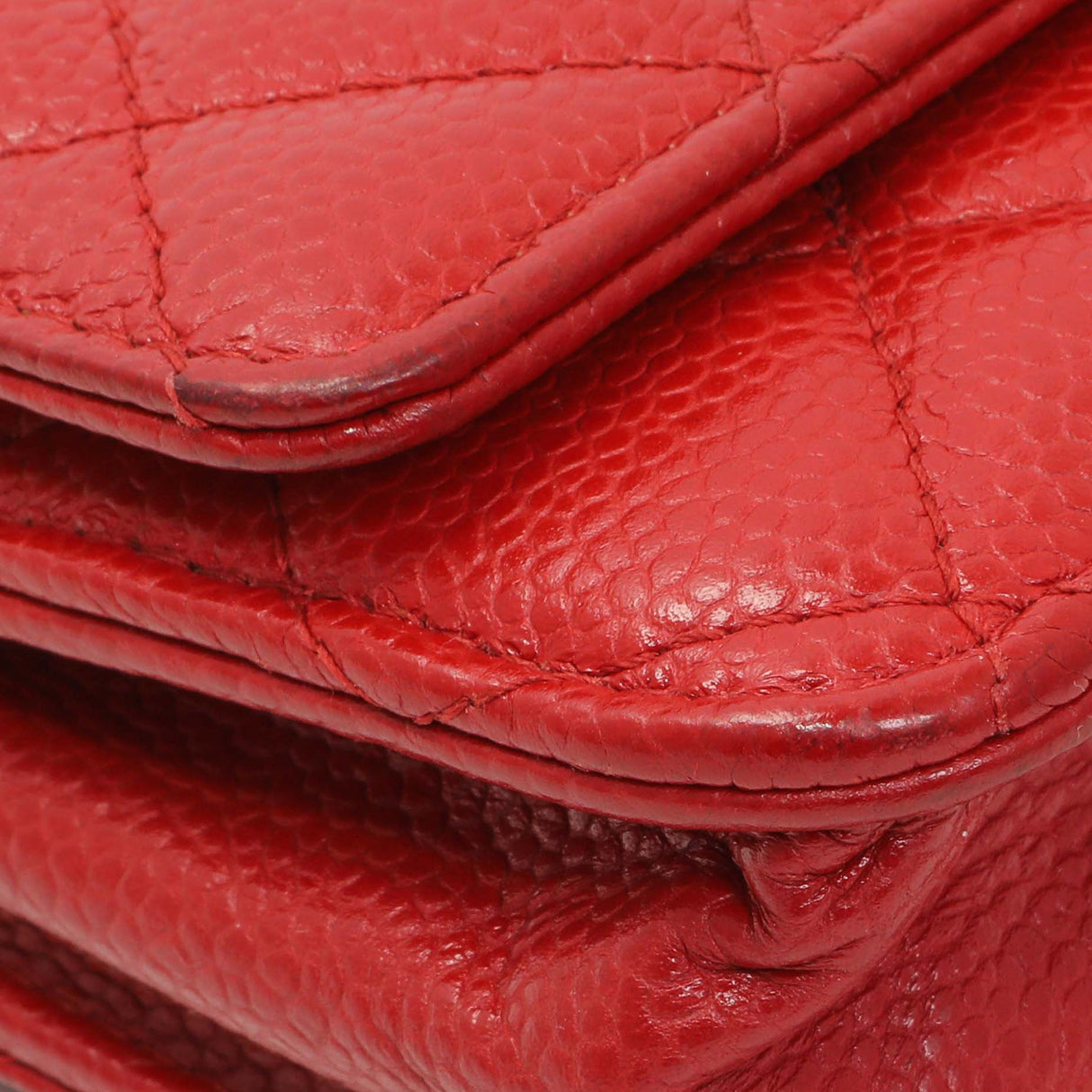 Chanel Red Caviar Classic Wallet On Chain Handbags Chanel