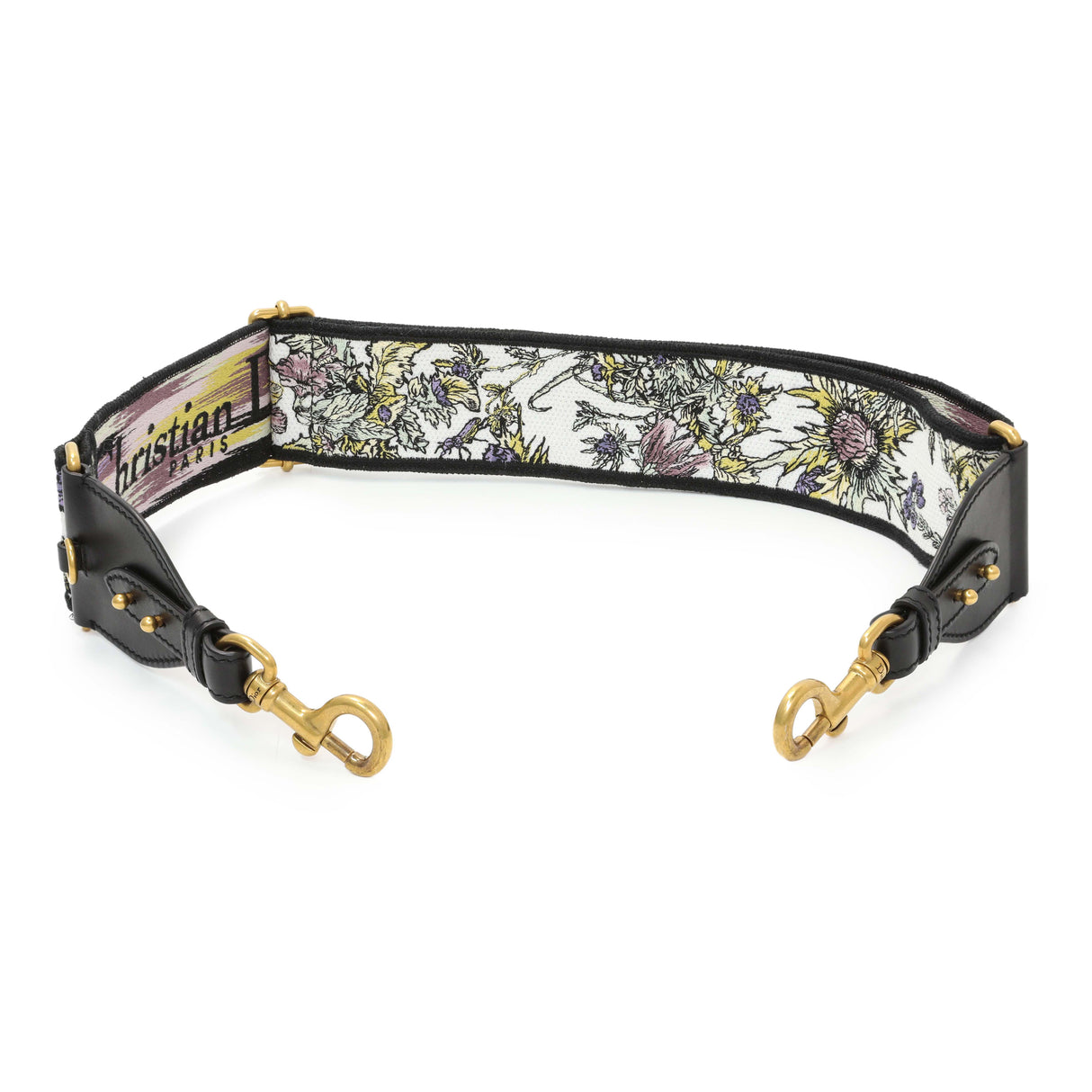 Christian Dior Canvas Embroidered Shoulder Strap Accessories Christian Dior