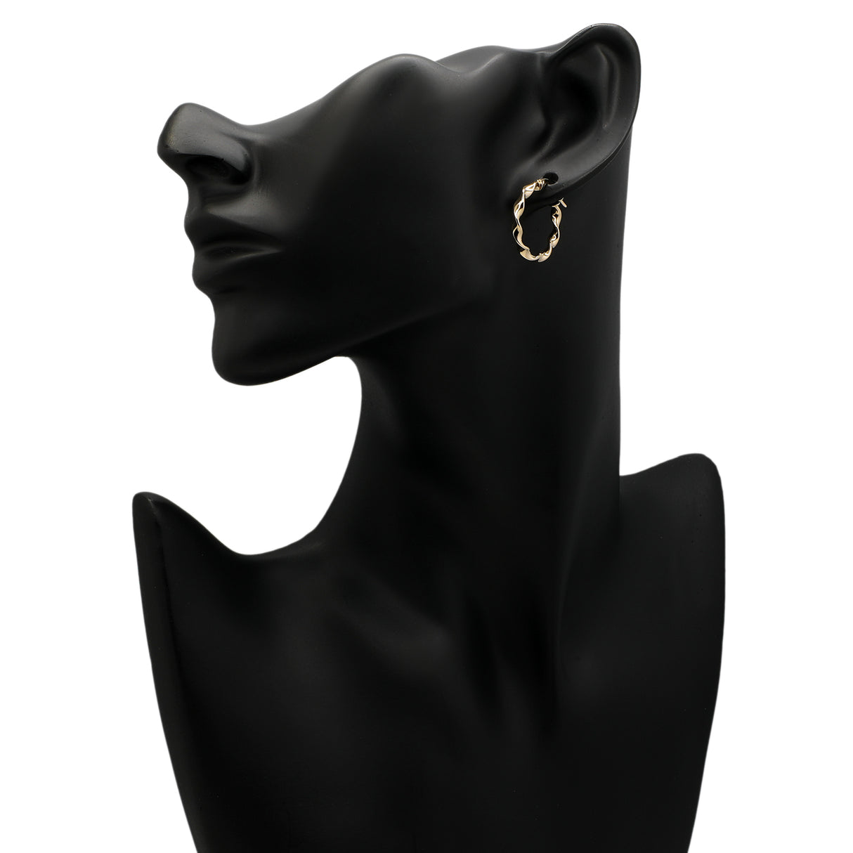 14K Yellow Gold Twist Hoops Fine Jewellery Modaselle