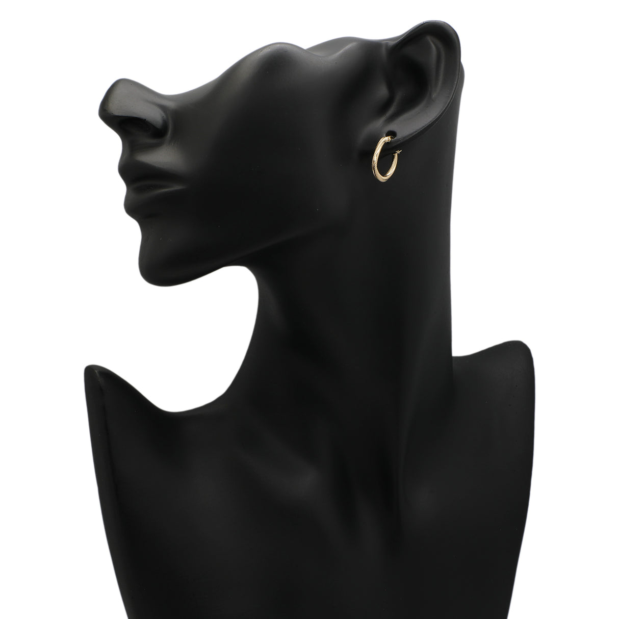 18K Yellow Gold Twist Hoop Earrings Fine Jewellery Modaselle