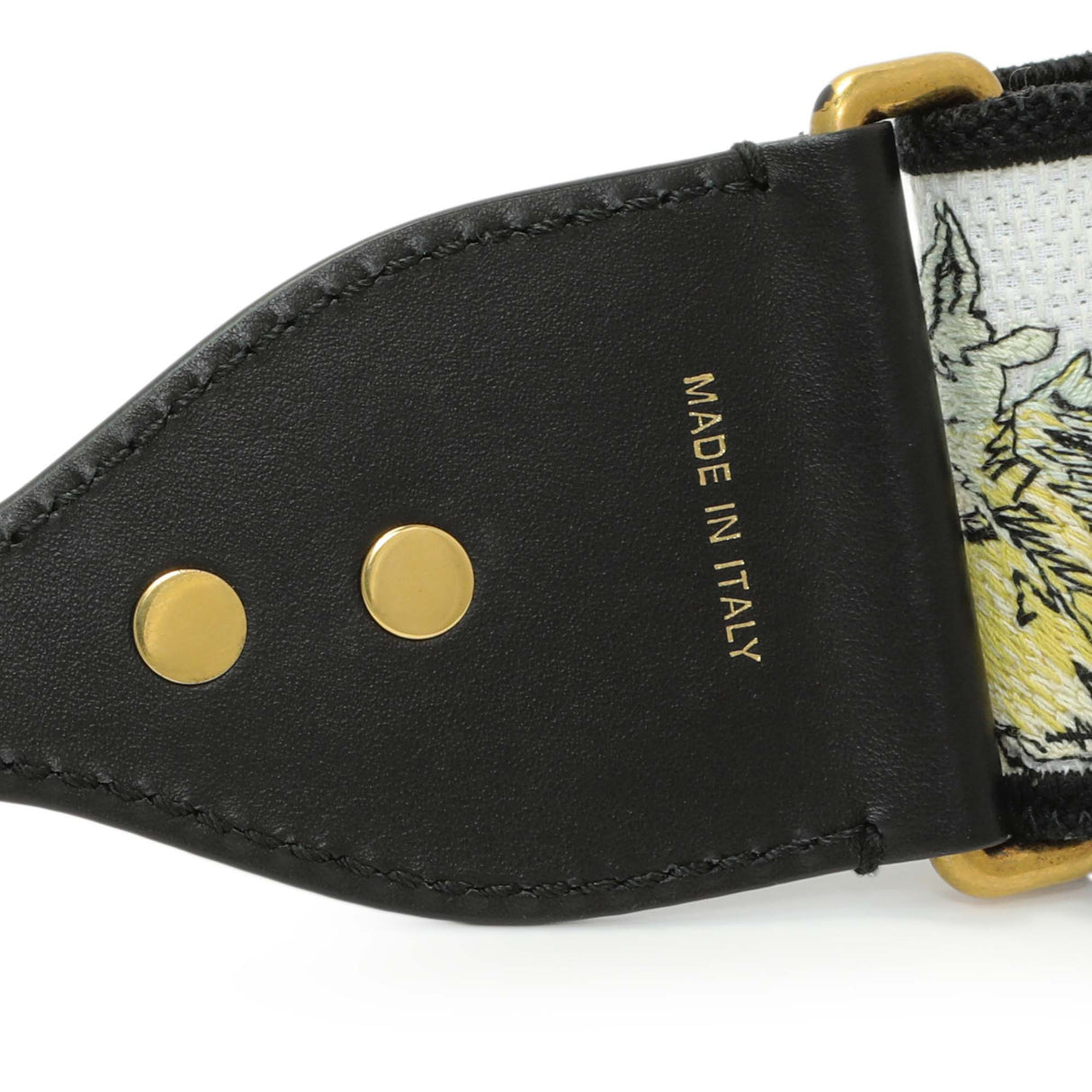 Christian Dior Canvas Embroidered Shoulder Strap Accessories Christian Dior