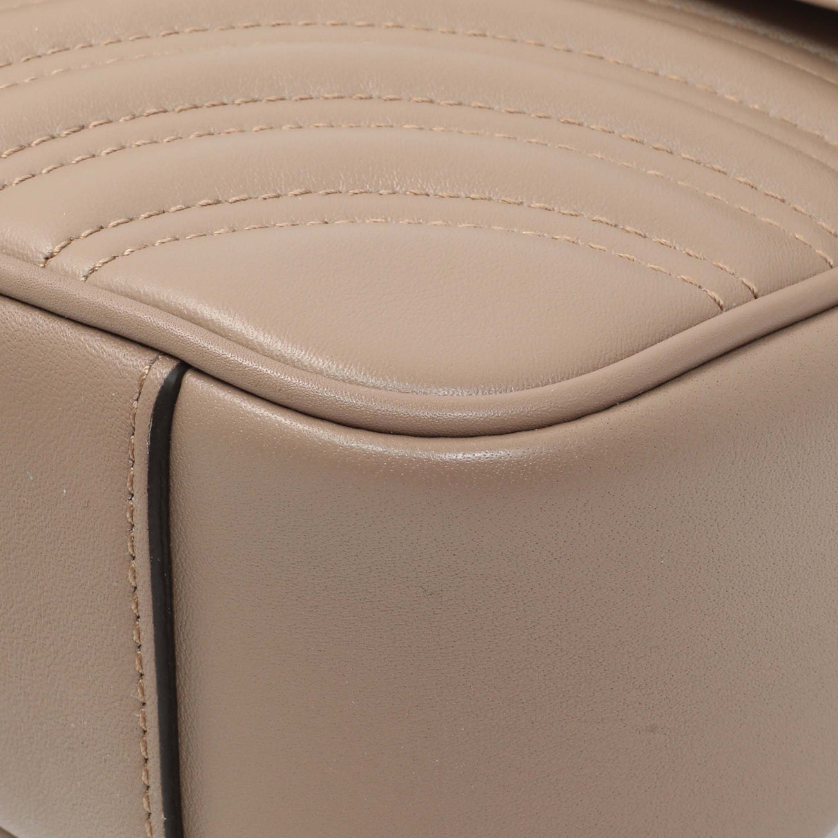 Gucci Porcelain Rose Calfskin Matelasse Small GG Marmont Shoulder Bag Handbags Gucci