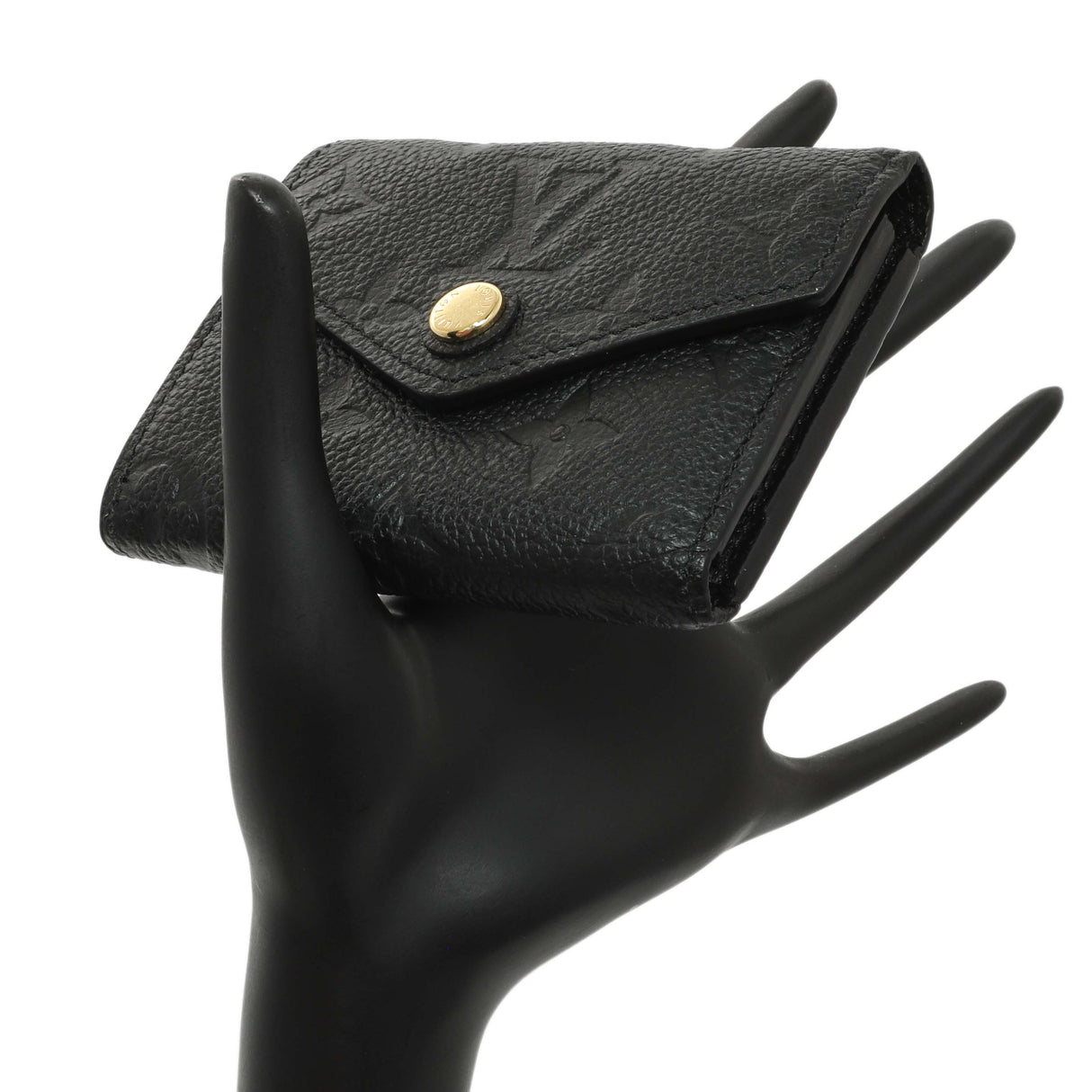 Louis Vuitton Black Monogram Empreinte Leather Victorine Wallet Accessories Louis Vuitton