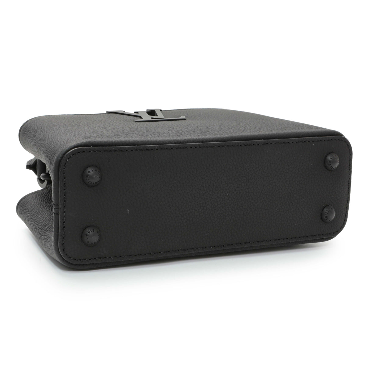 Louis Vuitton Black Matte Taurillon Capucines East West Mini Handbags Louis Vuitton