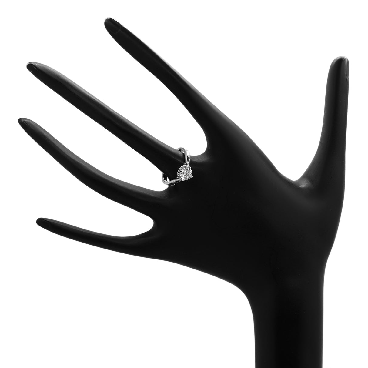 18K White Gold 0.70 Carat Diamond Solitaire Ring Fine Jewellery Modaselle