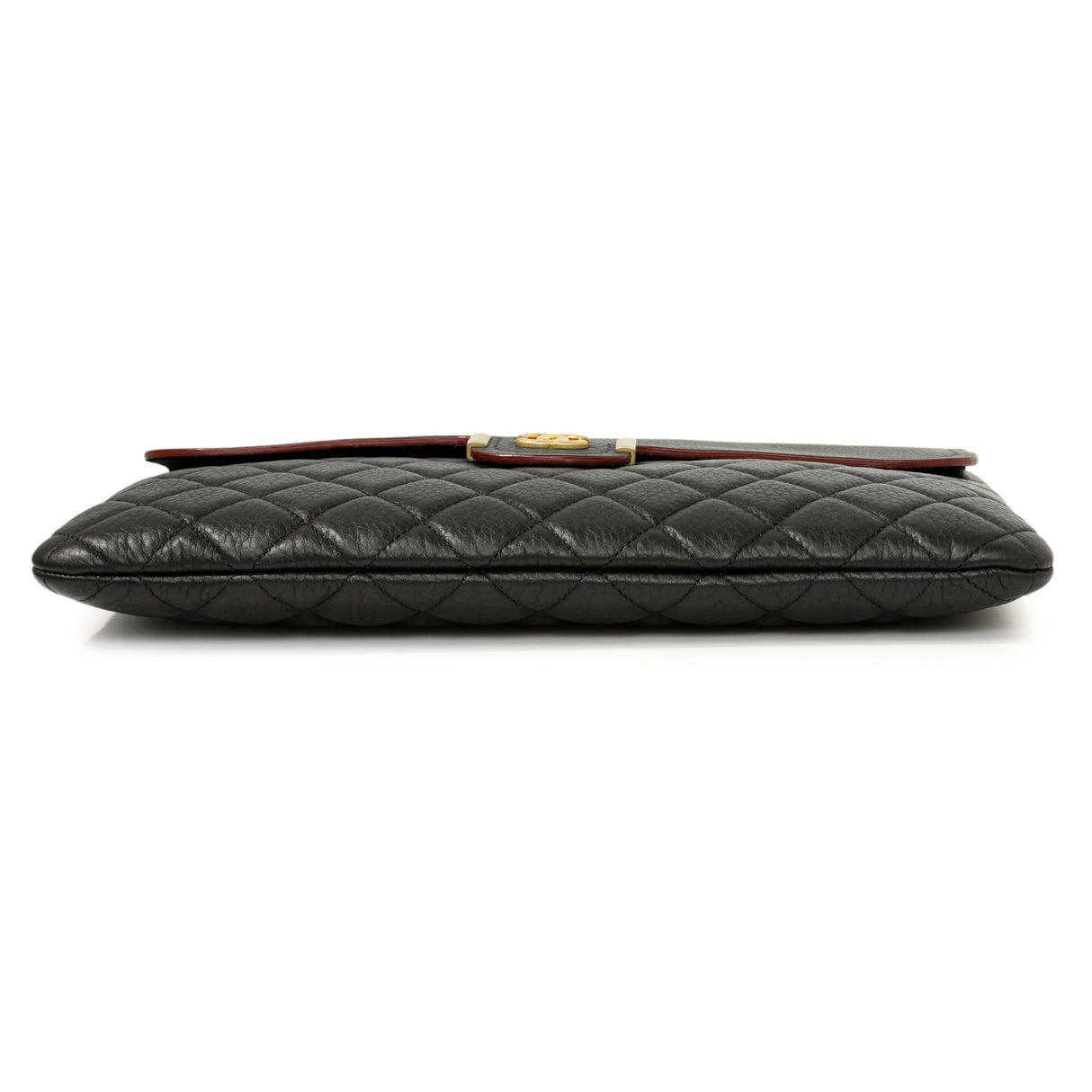 Grained Black Quilted Calfskin Archi Chic Cosmetic Case Accessories Chanel