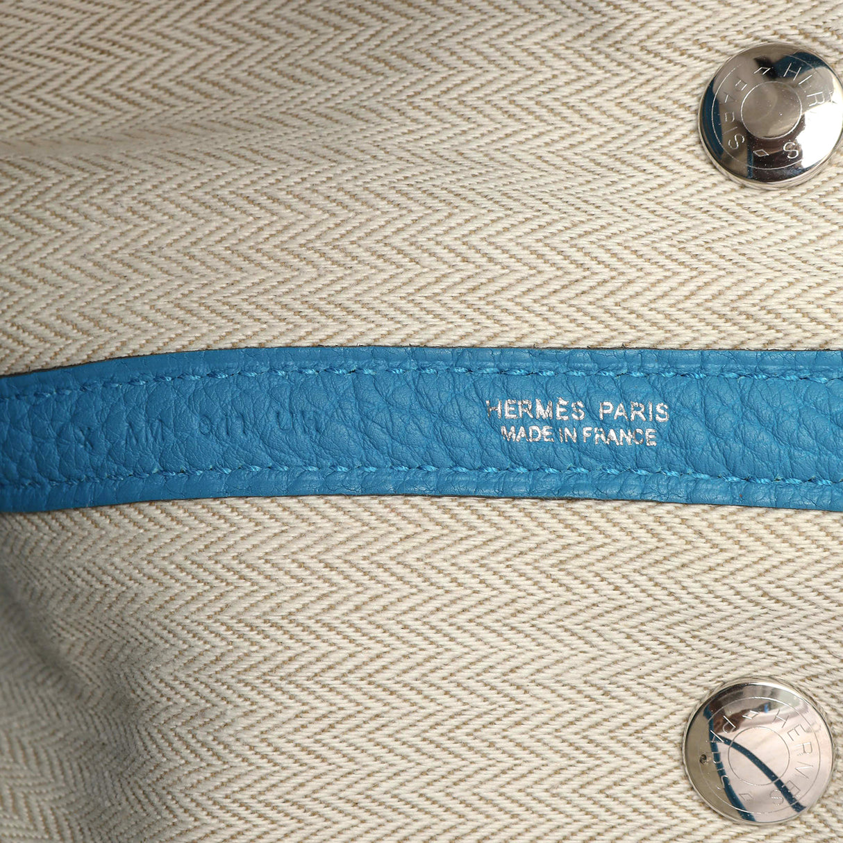 Hermes Bleu Zanzibar Negonda Garden Party 30 Handbags Hermes