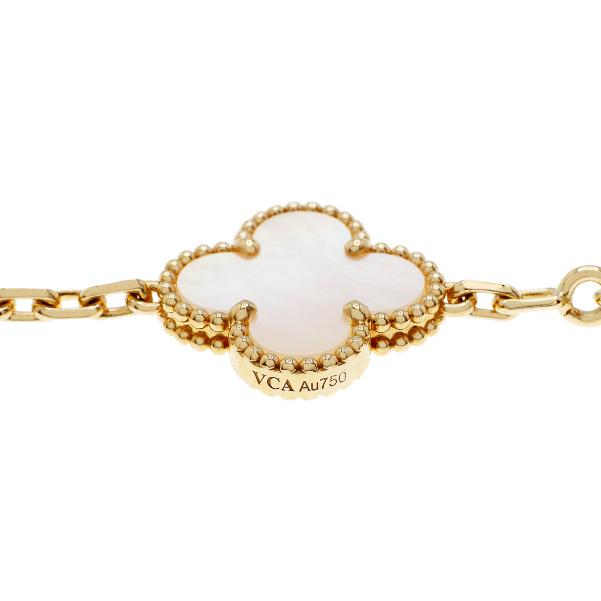 Van Cleef & Arpels 18K Yellow Gold 10 Motifs Vintage Alhambra Necklace Designer Jewellery Van Cleef and Arpels