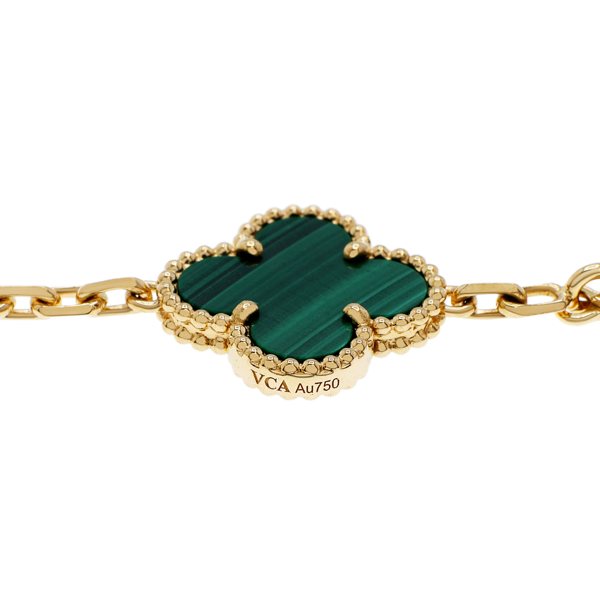 Van Cleef & Arpels 18K Yellow Gold 10 Motifs Vintage Alhambra Necklace Designer Jewellery Van Cleef and Arpels