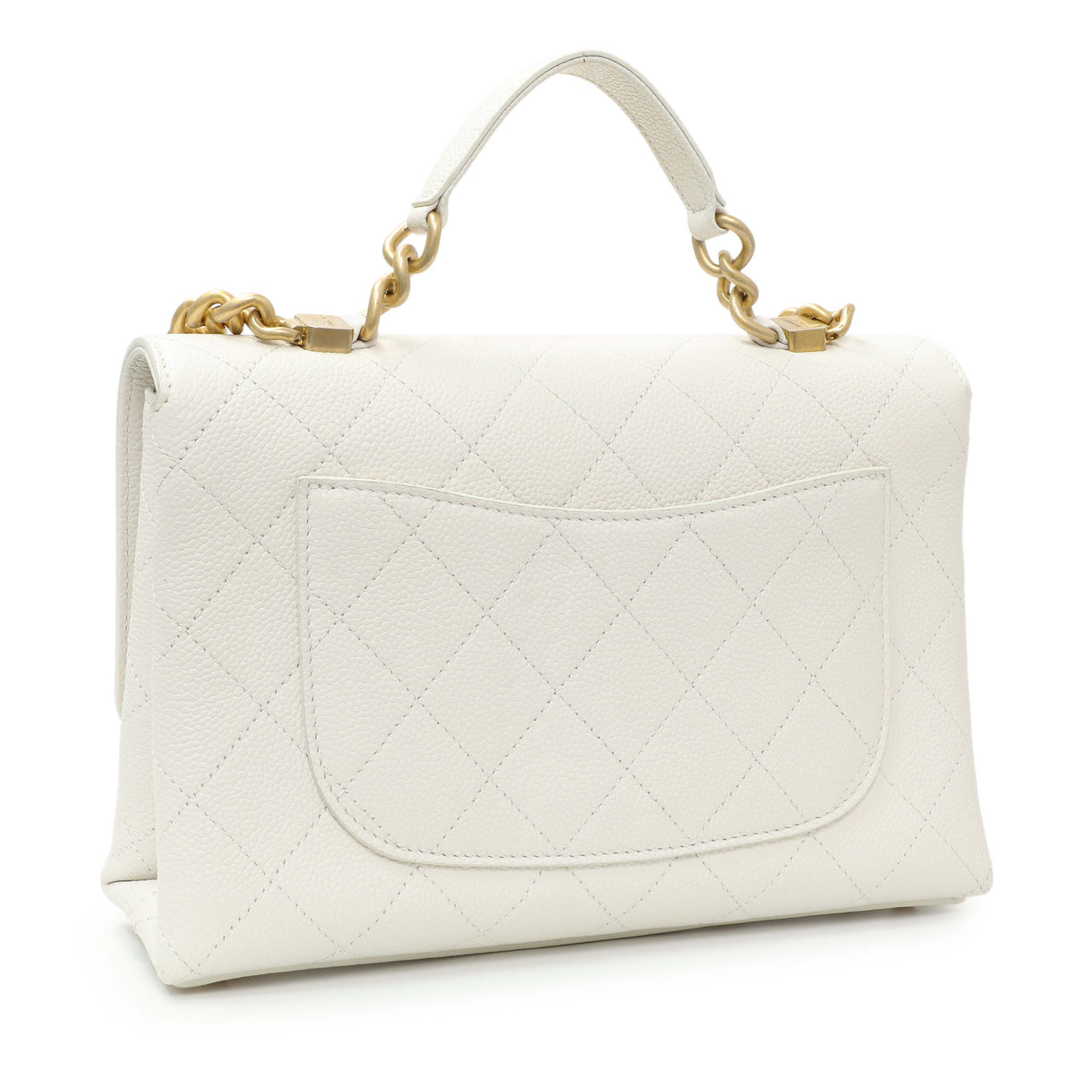 -6 items Wed June 24 ⬆️- Chanel White Quilted Caviar Chic Affinity Flap Handbags Chanel