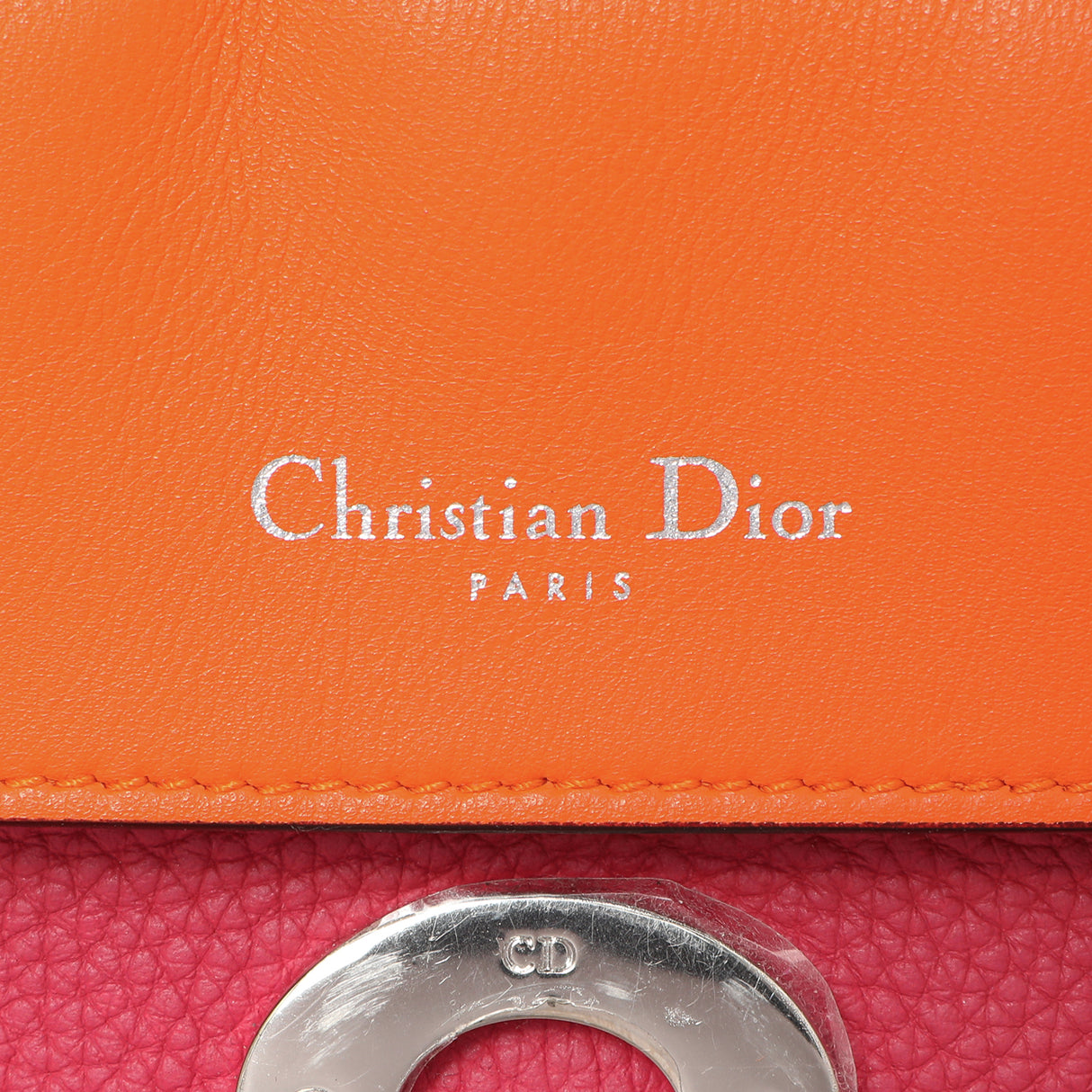 Christian Dior Pink Bullcalf Small Be Dior Flap Handbags Christian Dior