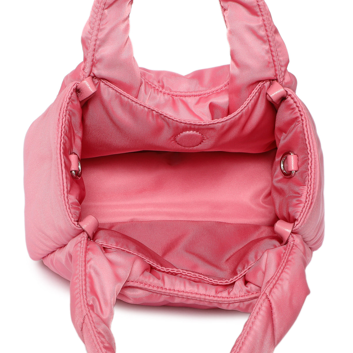 Prada Pink Re-Nylon Mini Padded Soft Tote Handbags Prada