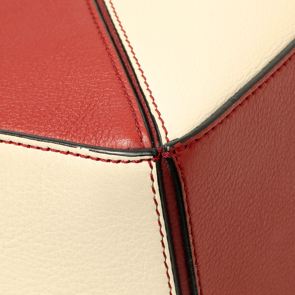 Loewe Burgundy Calfskin Small Puzzle Bag Handbags Loewe