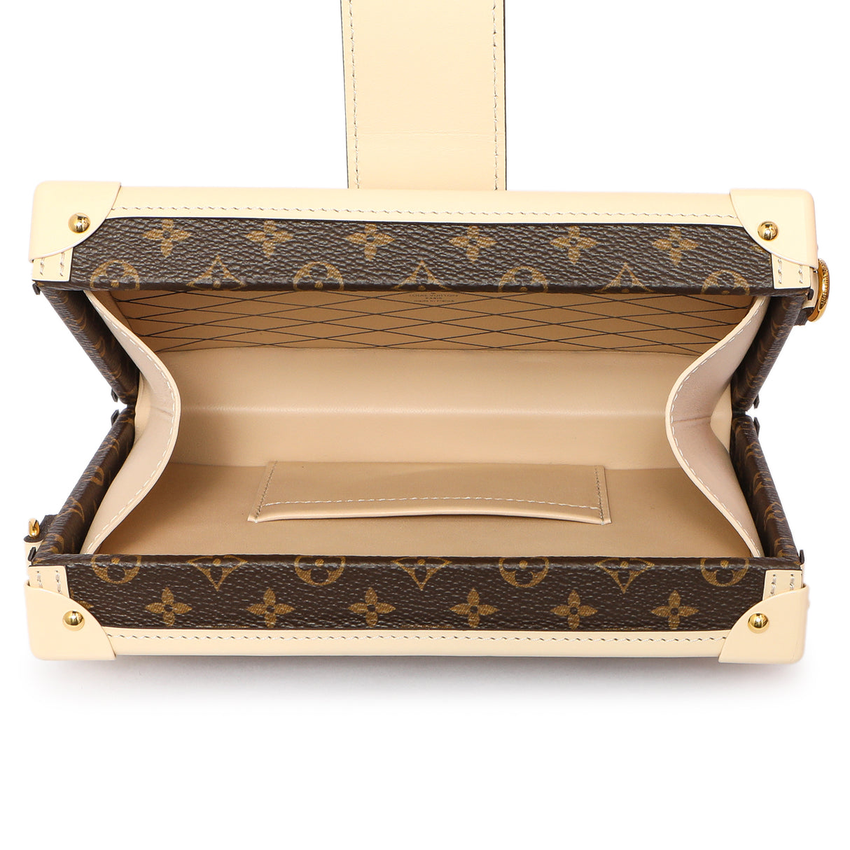 Louis Vuitton Creme Monogram Petite Malle Handbags Louis Vuitton