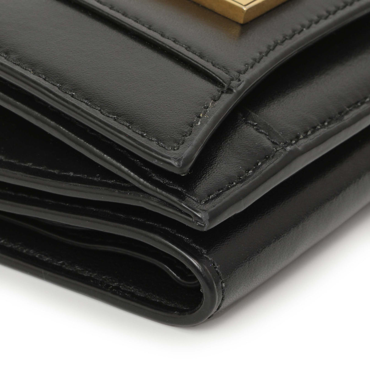 Balenciaga Black Calfskin Hourglass Mini Wallet Accessories Balenciaga