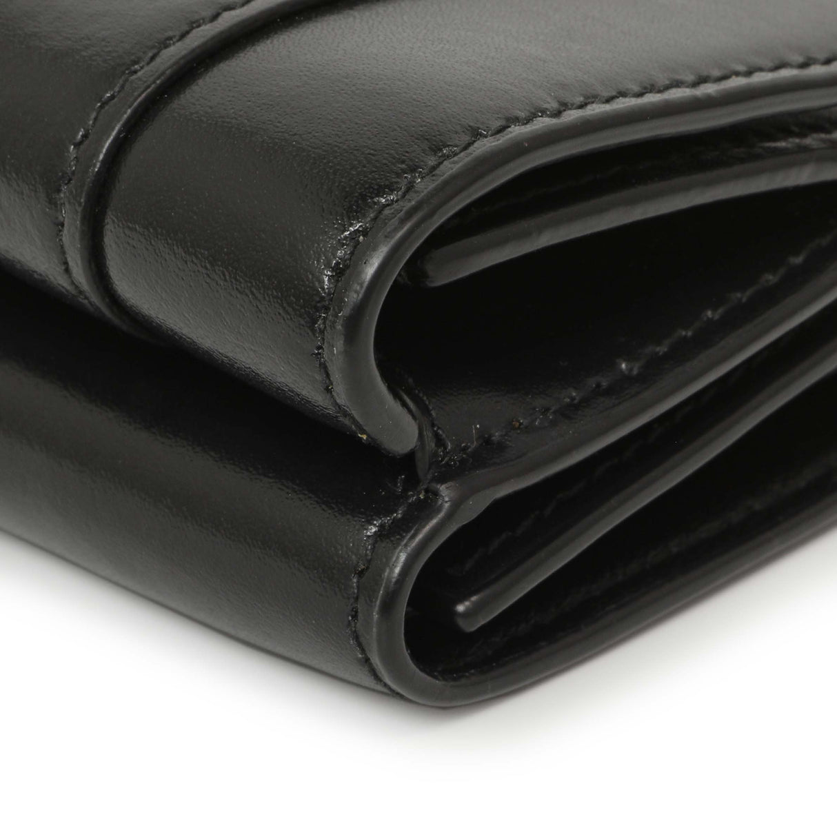 Balenciaga Black Calfskin Hourglass Mini Wallet Accessories Balenciaga