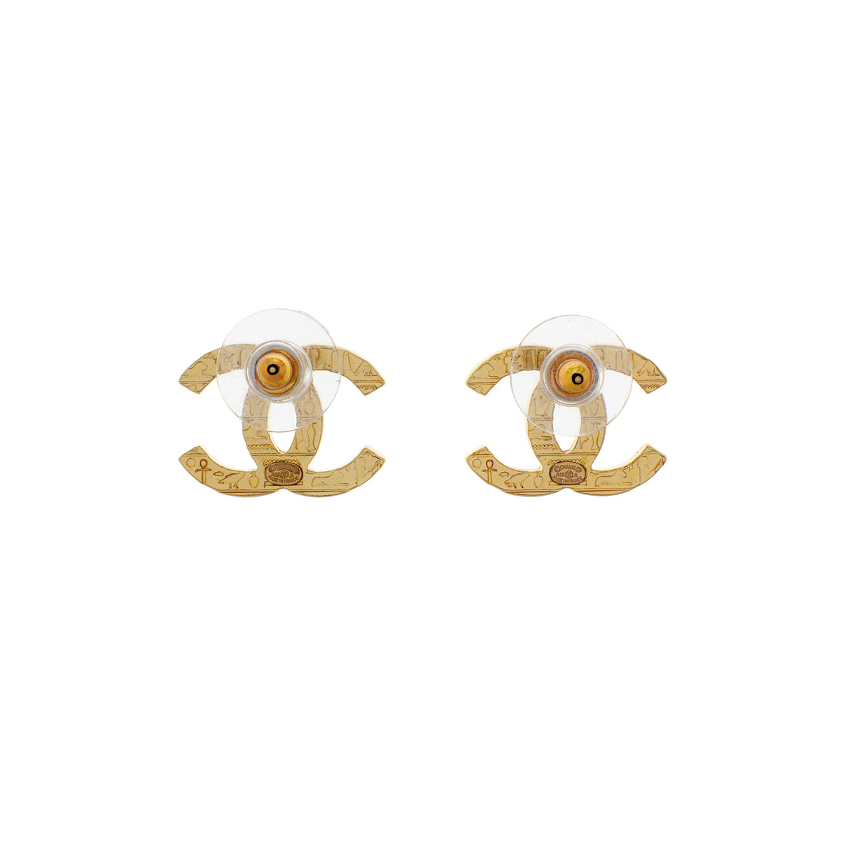 Chanel CC Hieroglyphic Earrings Designer Jewellery Chanel