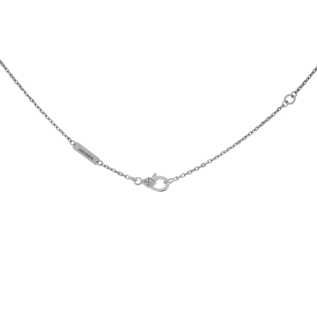 Van Cleef & Arpels 18K White Gold Turquoise Perlée Couleurs Pendant Designer Jewellery Van Cleef and Arpels