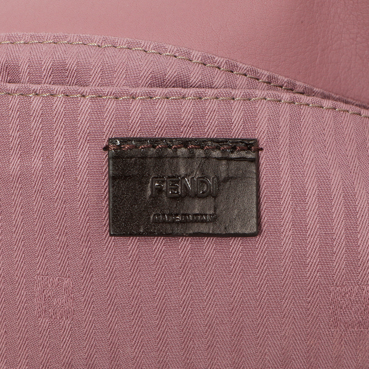 Fendi Vitello Flamingo Fendista Pouchette Crossbody Handbags Fendi