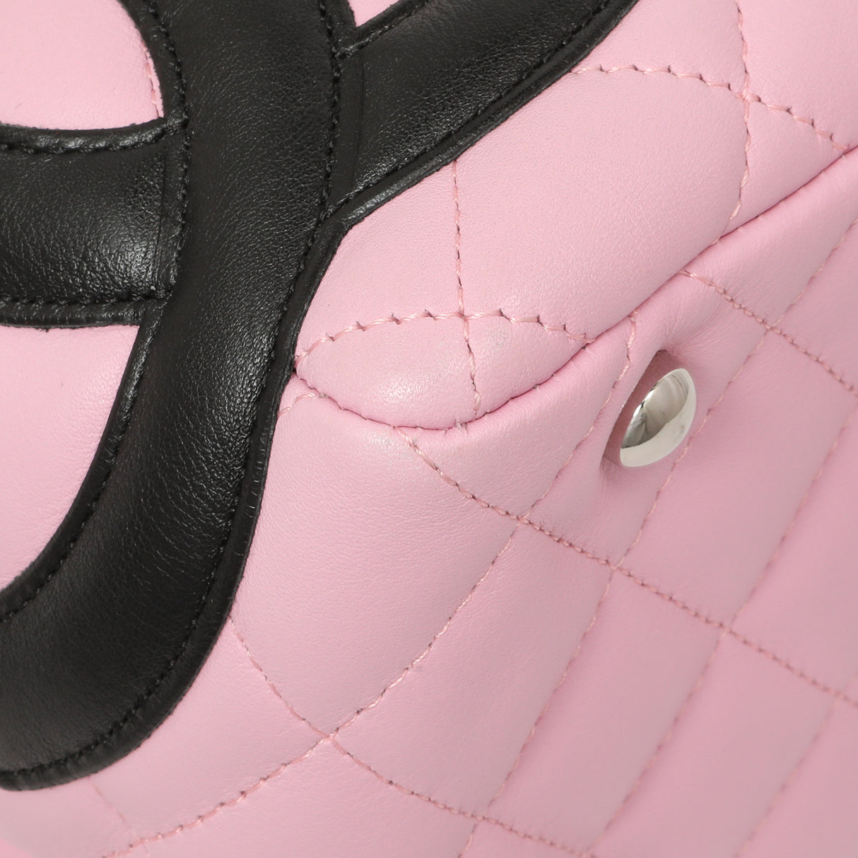 Chanel Pink Quilted Calfskin Large Cambon Bowler Handbags Chanel