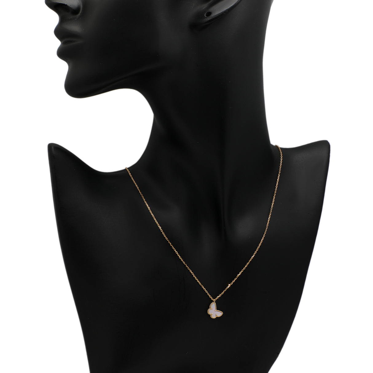 Van Cleef & Arpels 18K Yellow Gold Sweet Butterflies Pendant Designer Jewellery Van Cleef and Arpels