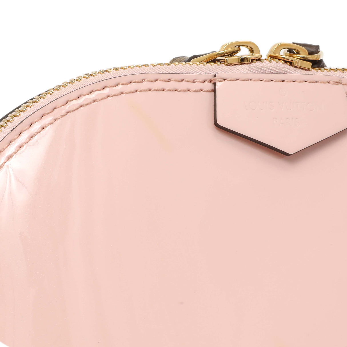 Louis Vuitton Rose Ballerine Vernis Monogram Alma Mini Handbags Louis Vuitton