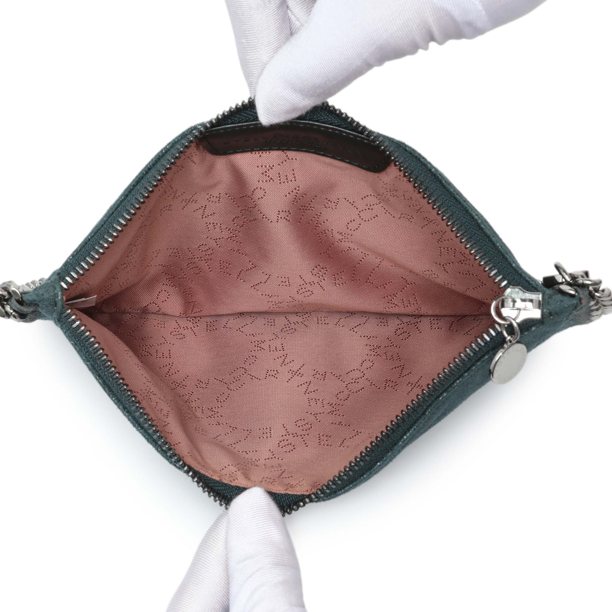 Stella McCartney Falabella Shaggy Deer Zipped Clutch Bag Handbags Stella McCartney