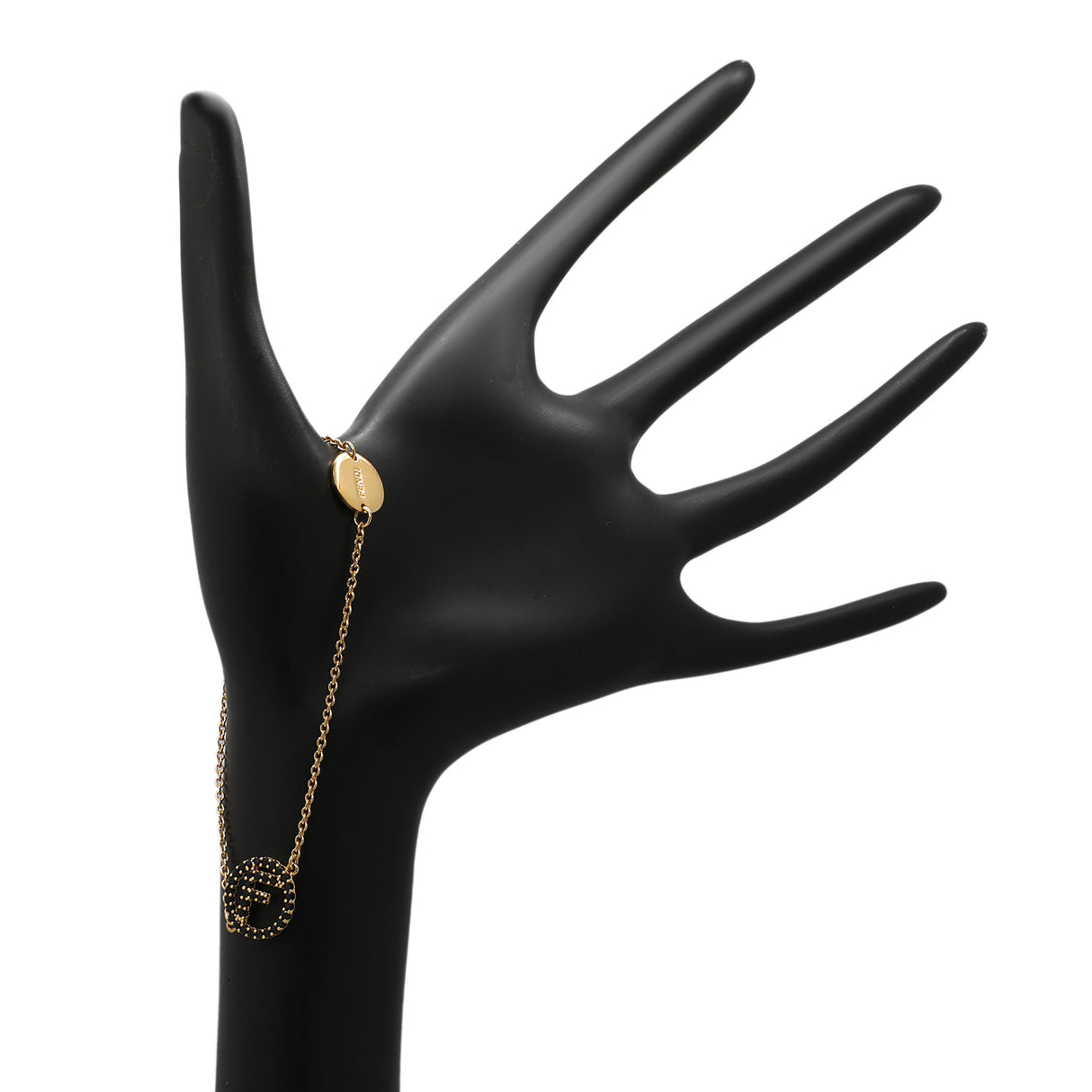 Fendi Black Crystal F Is Fendi Bracelet Designer Jewellery Fendi