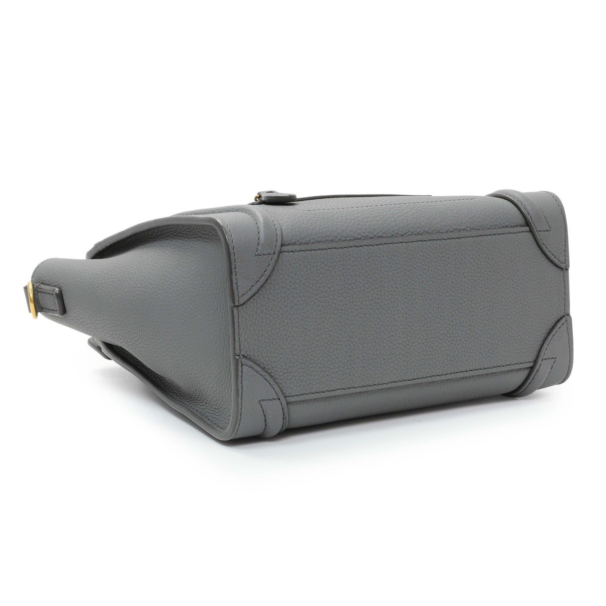 Celine Kohl Drummed Calfskin Nano Luggage Handbags Celine