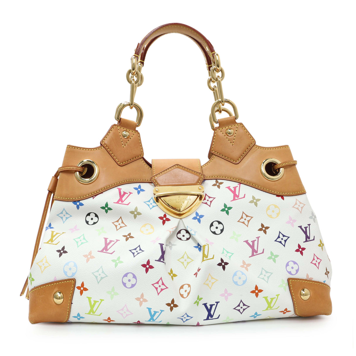 Louis Vuitton White Multicolor Ursula Handbags Louis Vuitton