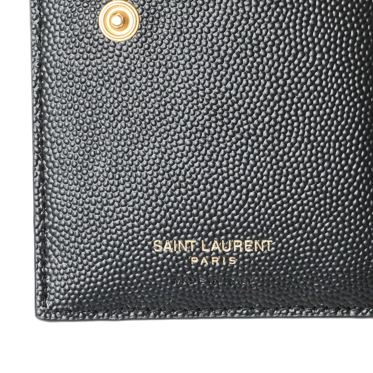 Saint Laurent Black Grain De Poudre Cassandra Matelasse Bi-fold Wallet Accessories Saint Laurent