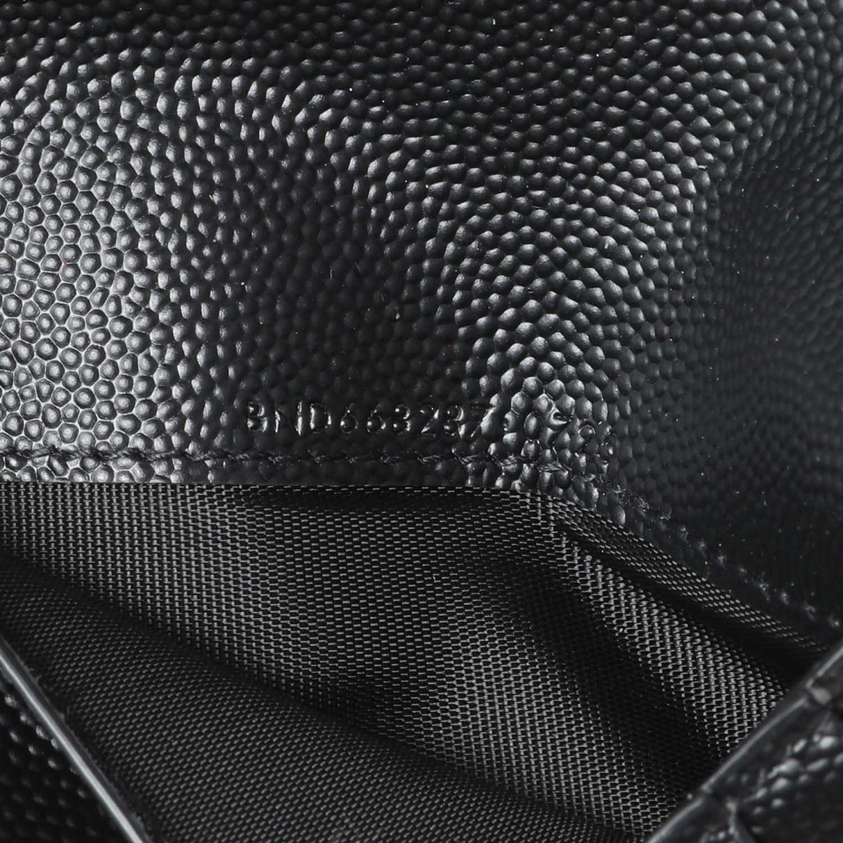 Saint Laurent Black Grain De Poudre Cassandra Matelasse Bi-fold Wallet Accessories Saint Laurent