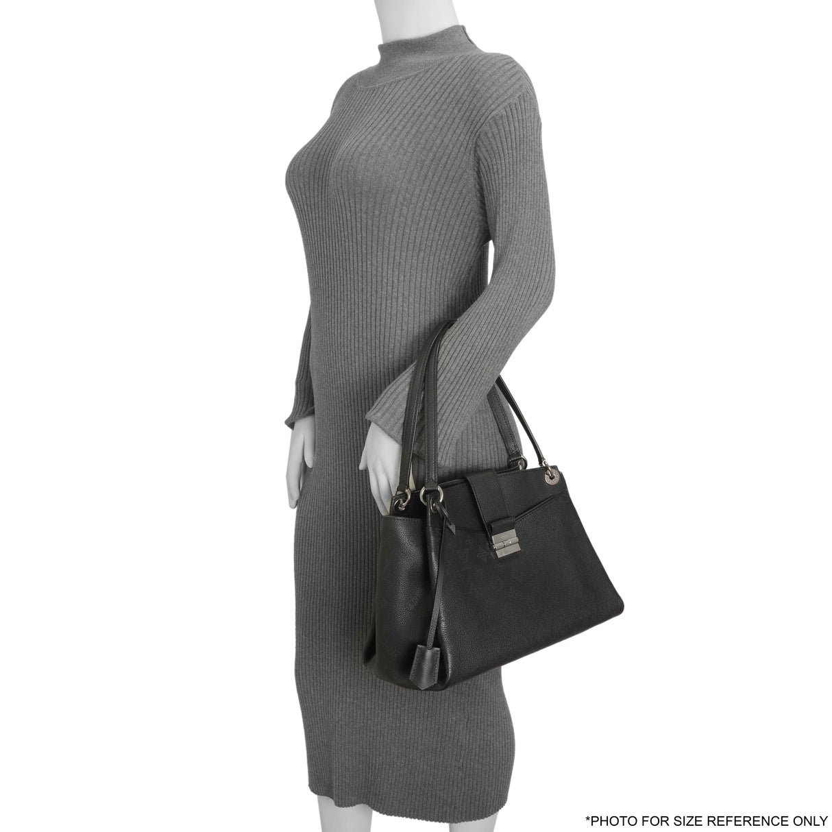 Louis Vuitton Black Mahina Calfskin Sevres Handbags Louis Vuitton