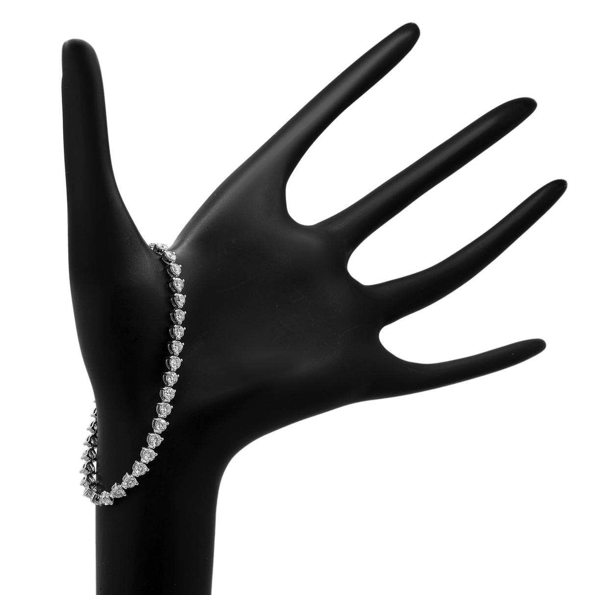 18K White Gold 4.62 Carat Tennis Bracelet Fine Jewellery Modaselle