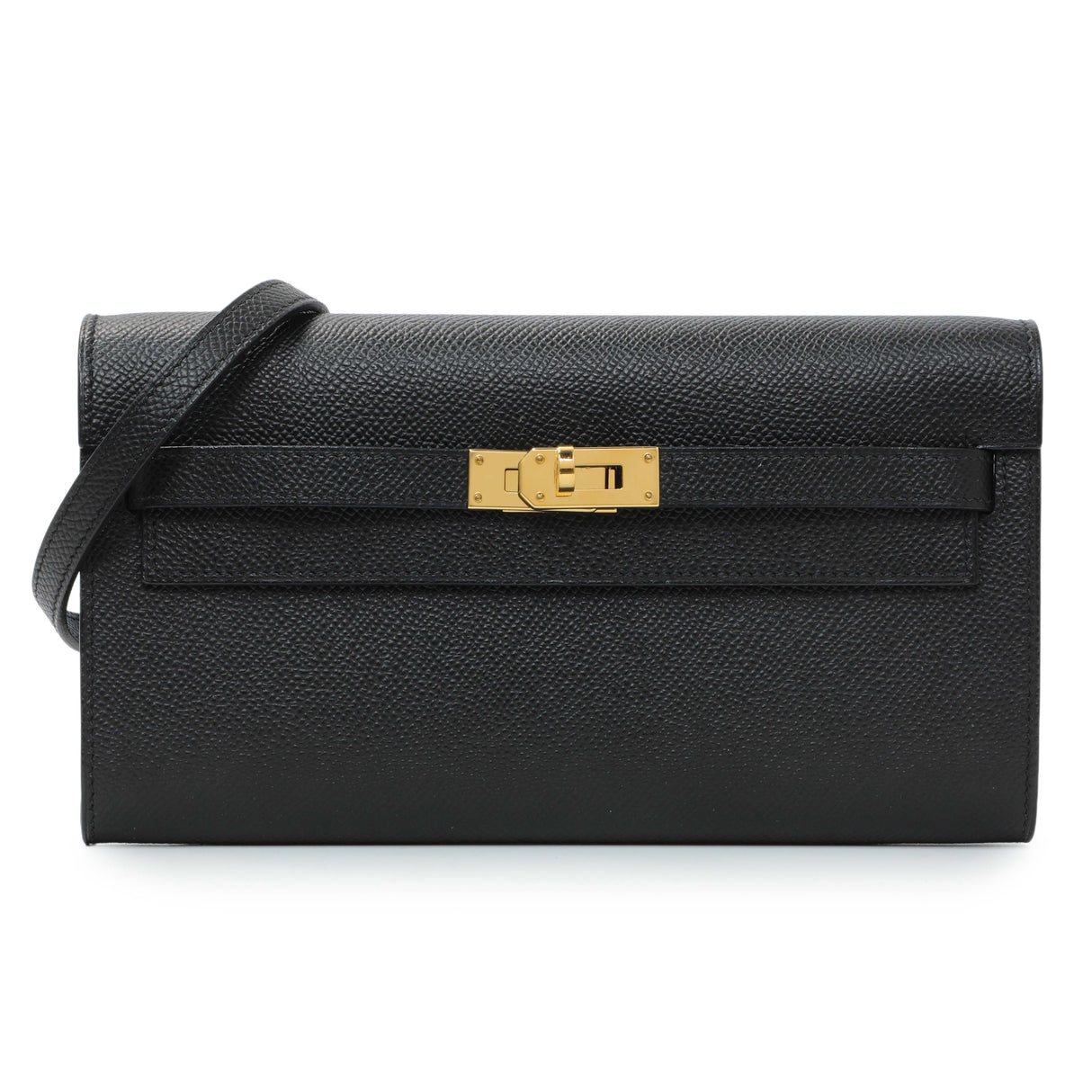 Hermes Black Epsom Kelly To Go Wallet Handbags Hermes
