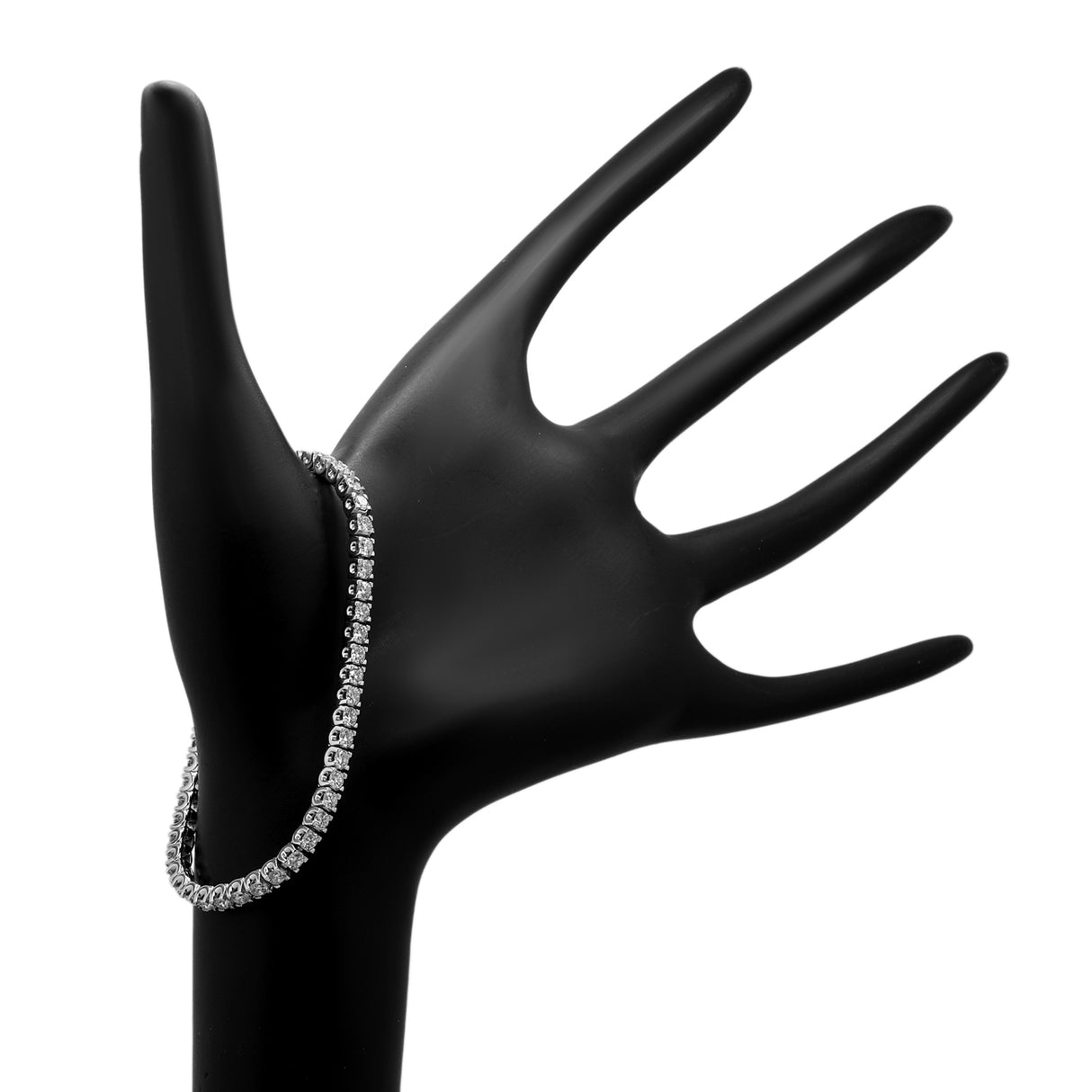 18K White Gold 4.03 Carat Tennis Bracelet Fine Jewellery Modaselle