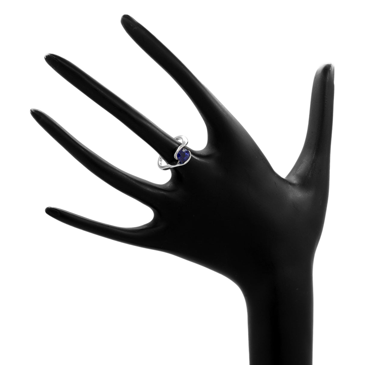 18K White Gold 1.58 Carat Sapphire Ring Fine Jewellery Modaselle