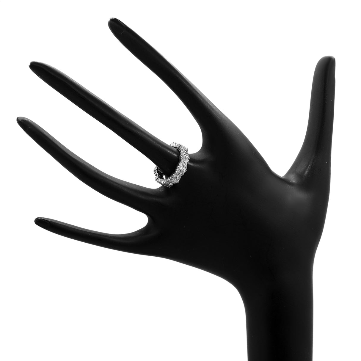 18K White Gold 2.30 Carat Diamond Eternity Band Fine Jewellery Modaselle